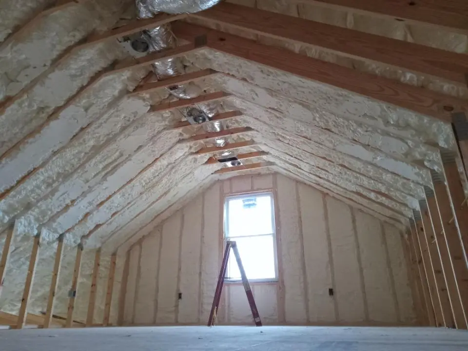 Spray foam roofing application for Crawl Space Insulation project in Douglass